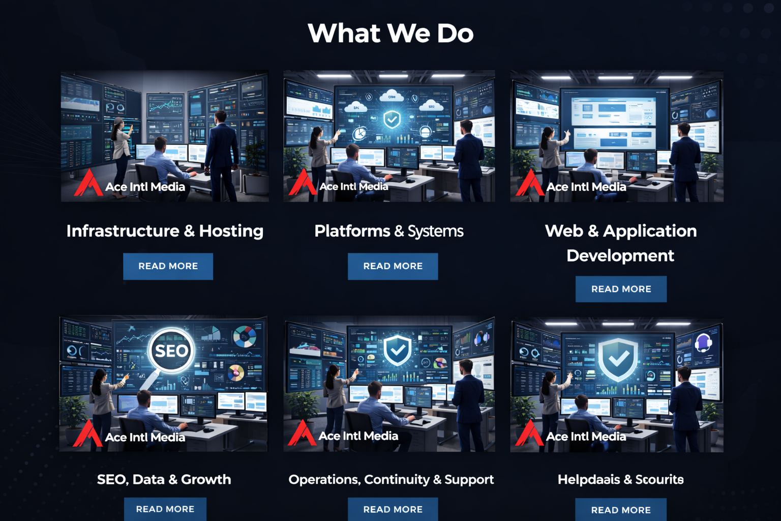 End-to-end digital systems and operational architecture
